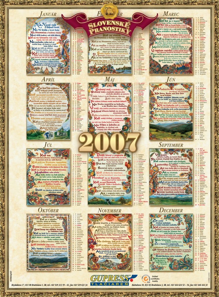 Gupress kalendar 2007