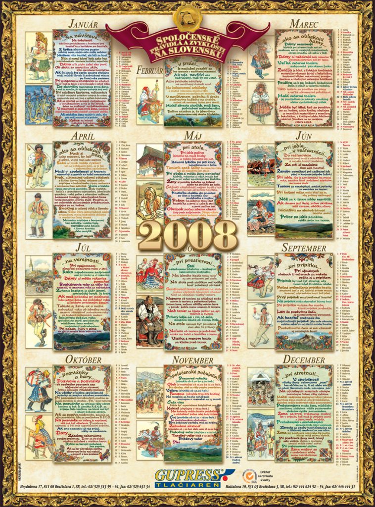 Gupress kalendar 2008