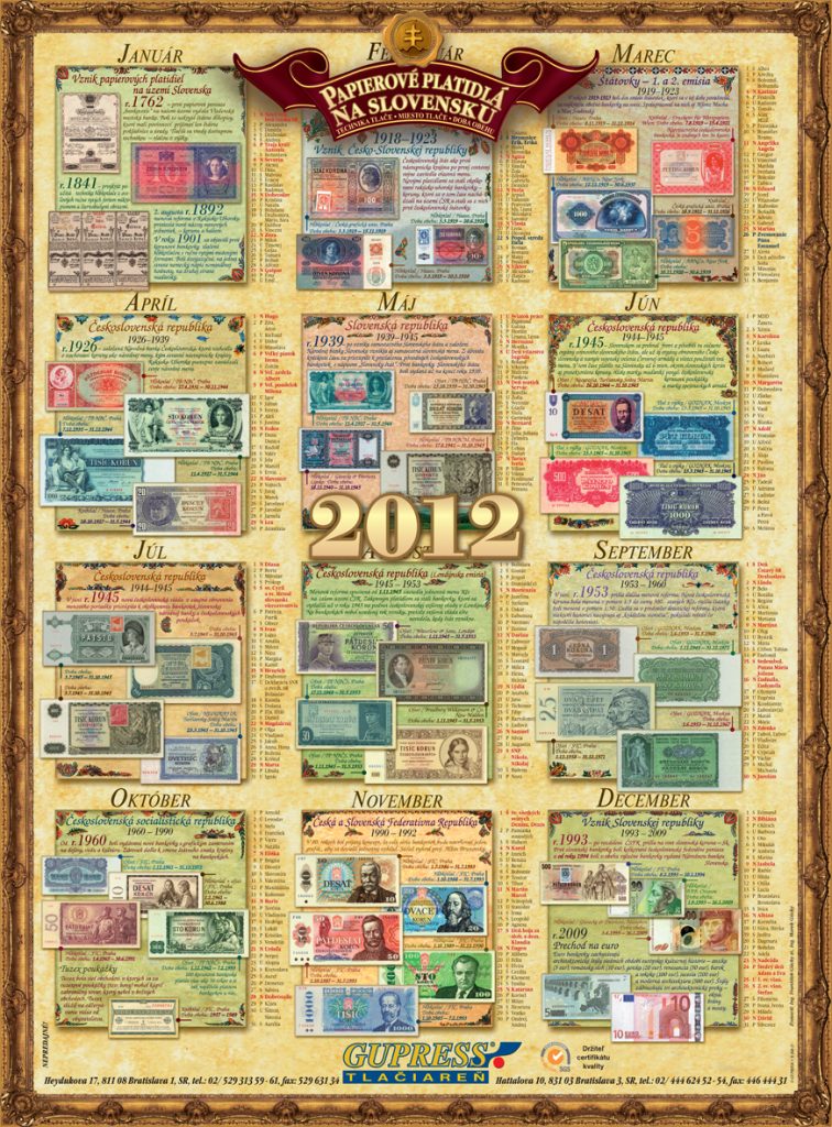 Gupress kalendar 2012