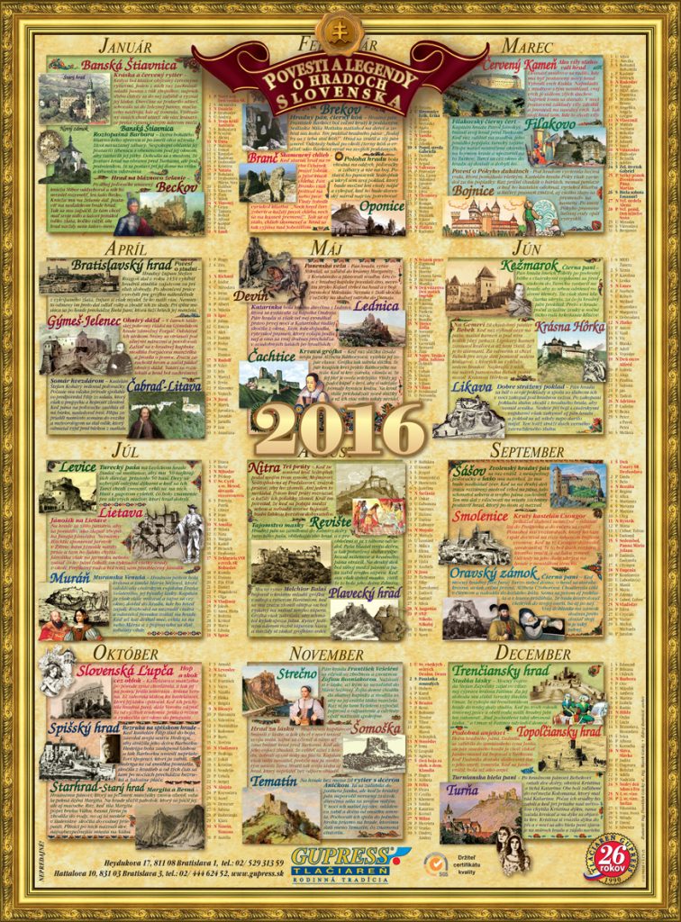 Gupress kalendar 2016